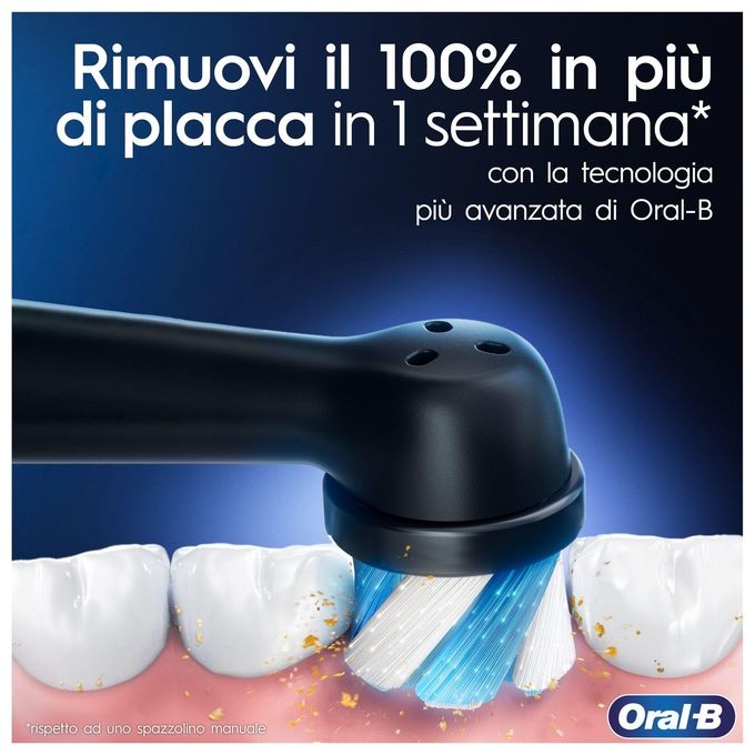 Oral-B 8006540731536 iO 3 Spazzolino elettrico Rotante-Oscillante 3 modalita' Timer 2 min colore Nero