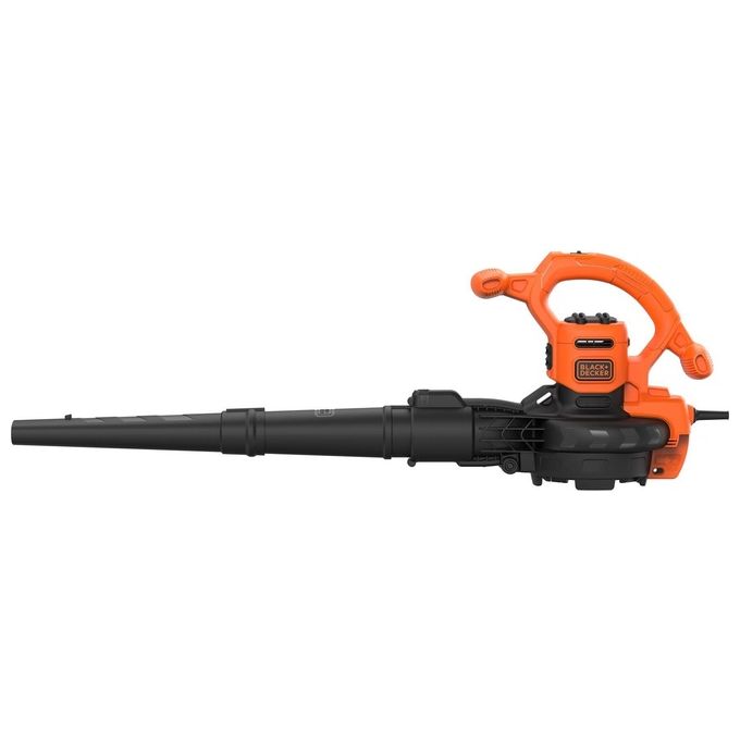 Black+Decker Aspiratore e Soffiatore Elettrico 3 in 1 2600W Beblv260-Qs per Macchine da Giardino e Soffiatori