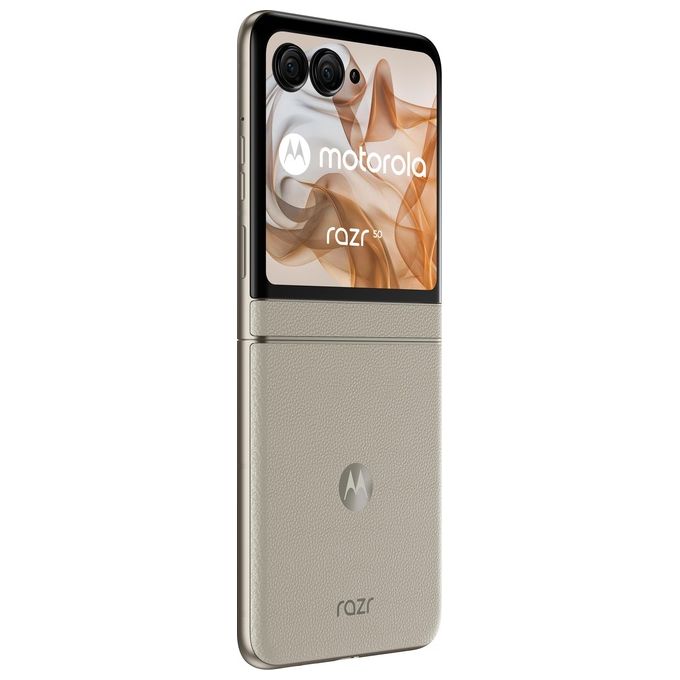 Motorola, Razr 50, Smartphone Pieghevole, 256 GB, 8 GB RAM, 6.9'', Doppia SIM, 5G, Sabbia