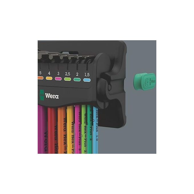 Wera 950-9 Hex-Plus Multicolour Assortimento di 3 Chiavi a L