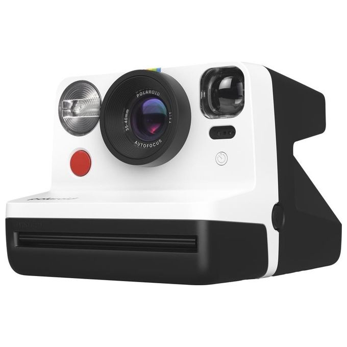 Polaroid 9072 Now Gen 2 Fotocamera a Stampa Istantanea Autofocus Doppia Esposizione Flash Integrato USB-C colore Bianco e Nero