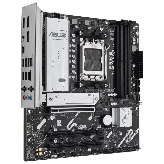 ASUS 90MB1J20-M0EAY0 PRIME Scheda Madre B840M-A WIFI AM5 DDR5 micro ATX con Wi-Fi 6E Bluetooth 5.3 2.5GbE colore Nero