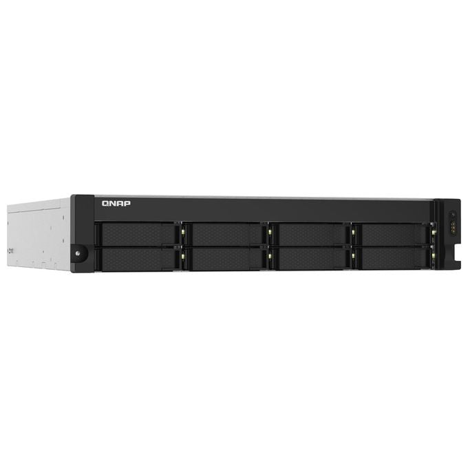 QNAP TS-832PXU-RP-4G TS-832PXU Server Nas 8 Alloggiamenti 4 GB DDR4 Annapurna Labs AL324 Quad-Core 1,7 GHz 2U Rack 2x10GbE SFP+ 2x2,5GbE Alimentazione Ridondante colore Nero