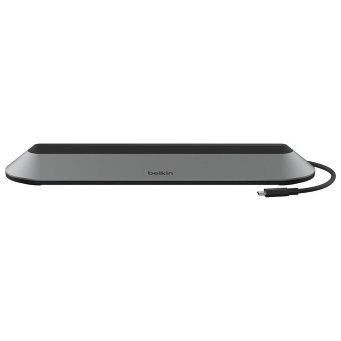 Belkin INC014BTSGY Docking Station USB-C 11-in-1 con Ricarica 100 W Ethernet 2500 Mbit-s HDMI VGA SD Reader MicroSD Reader colore Nero Grigio