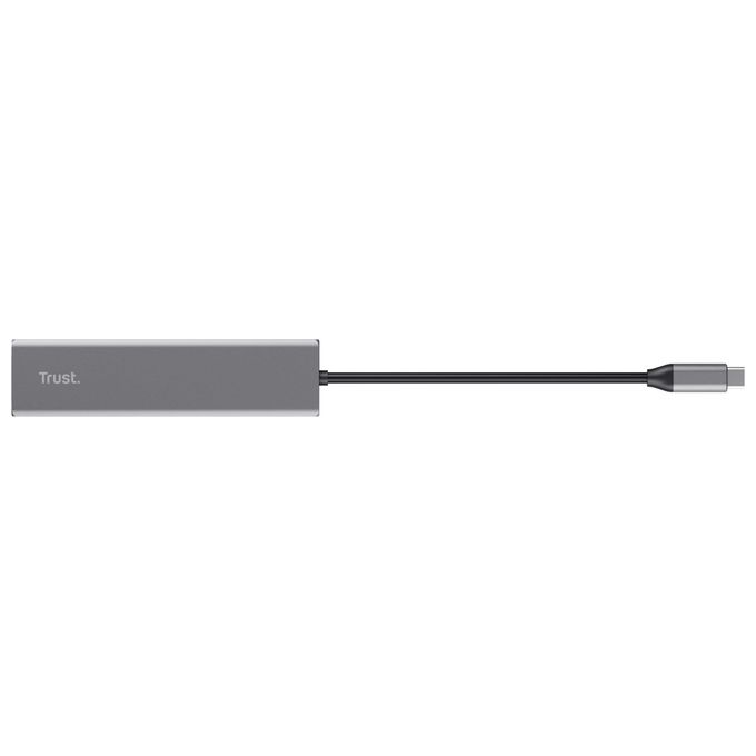 Trust Halyx Lettore di Schede Rapido Usb-C Hub e Card Reader