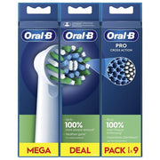 Oral-B 8700216018913 Pro Cross Action Testine di Ricambio per Spazzolino Elettrico 9 pz colore Bianco