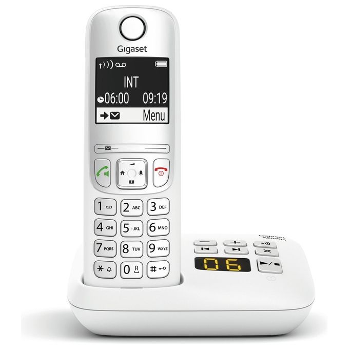 Gigaset S30852-H2830-B132 AE690A Telefono analogico DECT con vivavoce identificatore di chiamata e segreteria telefonica colore Bianco