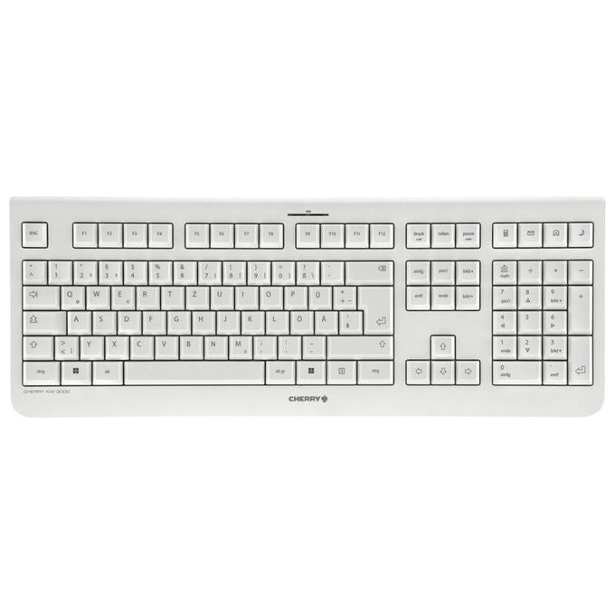 Cherry KW 3000 Tastiera Rf Wireless Qwertz Tedesco Bianco