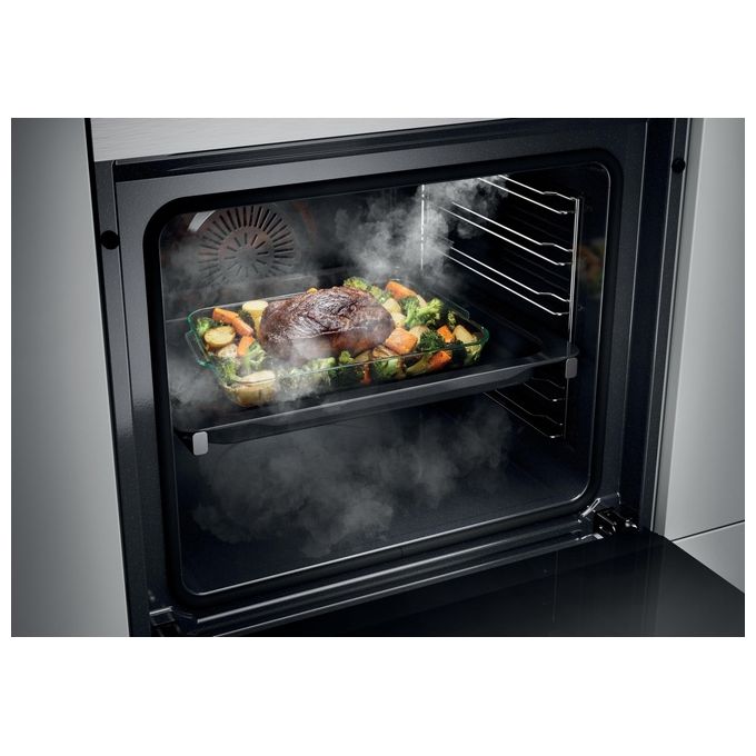 Candy CA6 N5B3EHTX Forno da incasso Elettrico Multifunzione 78 L Classe A++ Easy Steam Wi-Fi hOn 11 Programmi (60x60x60 cm) colore Nero Inox