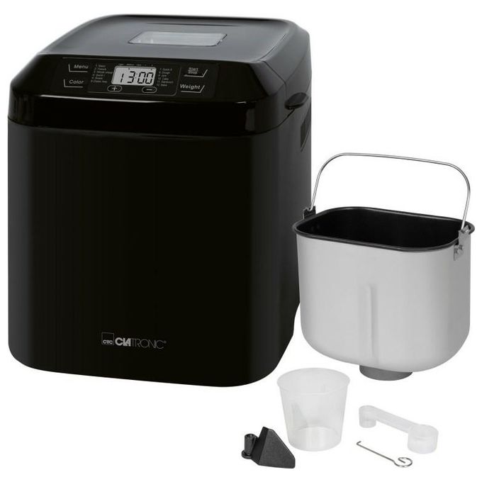 Clatronic BBA 3774 Macchina per il Pane 12 programmi 1500 g 3 L timer 13h 550 W colore Nero