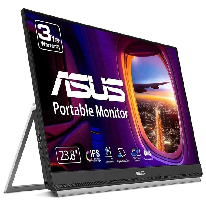 Asus MB249C ZenScreen Monitor PC 23.8'' Full HD IPS LED 1920x1080 75Hz AMD FreeSync USB-C 60W HDMI Altoparlanti colore Nero