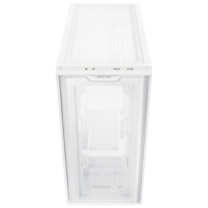 Asus A21 PC Case Mini Tower mATX Mini-ITX Vetro Temperato Radiatori 360 mm GPU 38 cm 5 Slot USB 3.2 colore Bianco