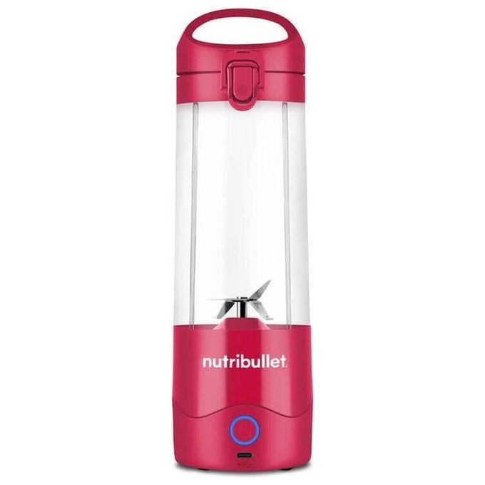 NutriBullet 0C22300095 Portable Mini Frullatore Compatto Ricaricabile USB-C Capacita' 0,475 L Materiale Tritan Lama Acciaio Inox Batteria 2000 mAh colore Magenta