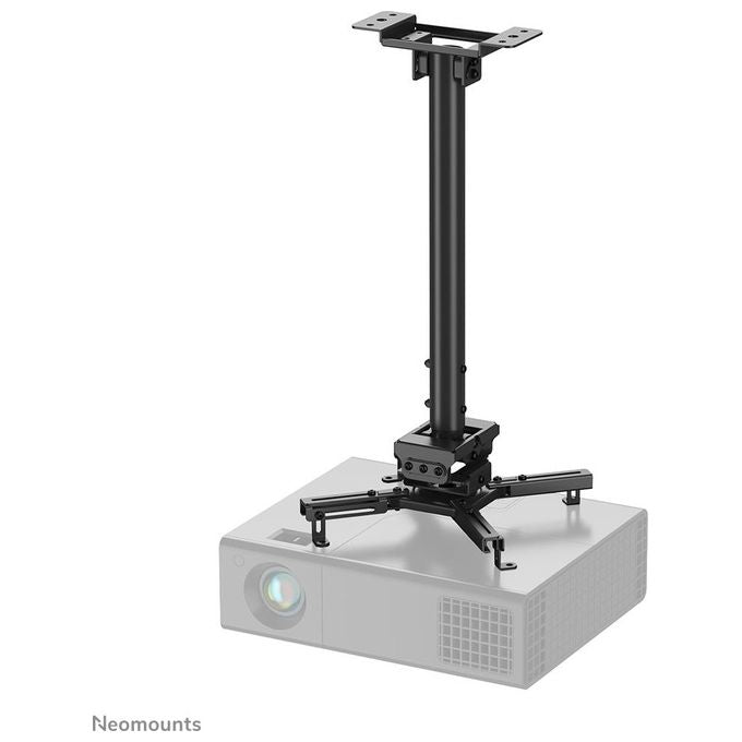 Neomounts CL25-540BL1 Supporto a soffitto per proiettore regolabile in altezza 60,5-90,5 cm capacita' 35 Kg rotazione 360° inclinazione ±20° colore Nero