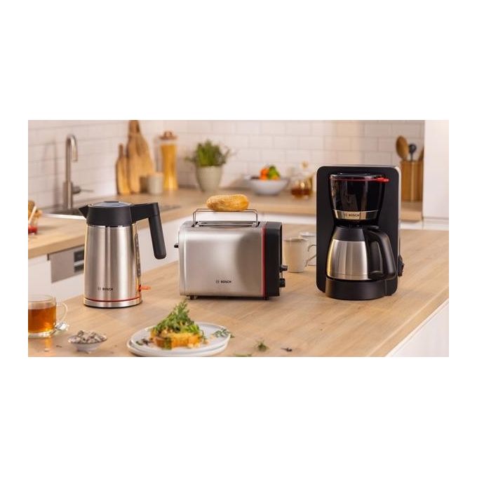 Bosch TKA5M253 Macchina da caffe' Manuale 1,1 L 12 tazze 1000 W Anti-goccia Spegnimento automatico colore Nero