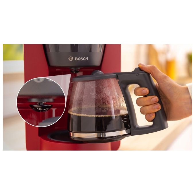 Bosch TKA3M133 MyMoment Macchina da caffe' americana 1,4 L 15 tazze 1200 W Funzione keep warm Serbatoio estraibile Sistema antigoccia colore Nero 1.25 L