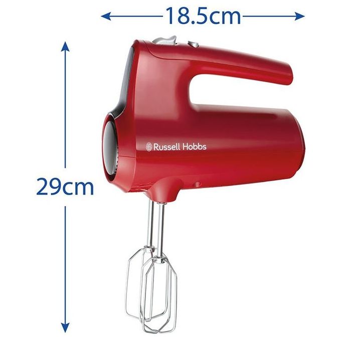 Russell Hobbs 27150-56 Desire Red Sbattitore Manuale 185 W 5 velocita' funzione Pulse fruste e ganci inclusi colore Rosso