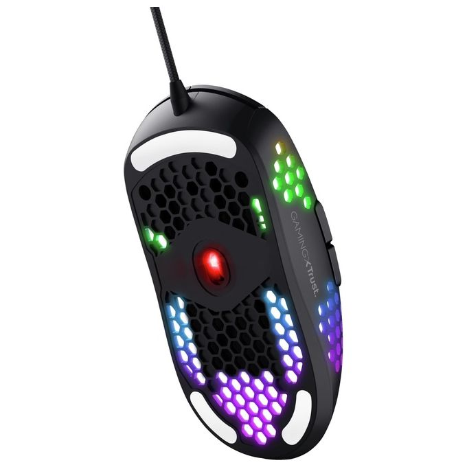 Trust GXT 960 Graphin Mouse Gaming Ottico 10000 DPI 6 Tasti RGB USB Polling Rate 1000 Hz colore Nero