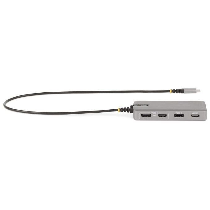 StarTech 117B-USBC-MULTIPORT Docking Station USB-C Multiporta 2x 4K 60Hz HDMI DisplayPort Hub USB 3 Porte 10Gbps GbE PD 100W