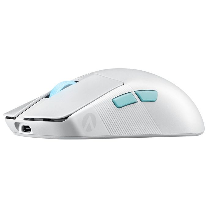 ASUS 90MP02W0-BMUA10 ROG Harpe Ace Mouse Gaming Ultraleggero 54 g Sensore 36000 DPI Connettivita' Tri-Mode 5 Pulsanti Programmabili colore Bianco