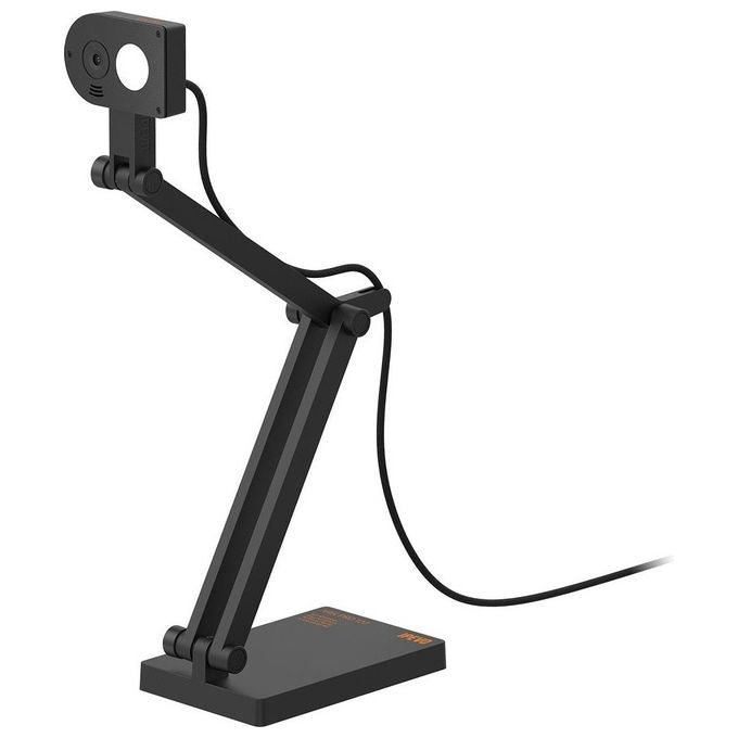 IPEVO 5-924-2-08-00 V4K PRO 120 Fotocamera per Documento 8 MP Risoluzione 4K Zoom Digitale 12x Microfono Integrato Illuminazione LED USB 2.0 colore Grigio ardesia
