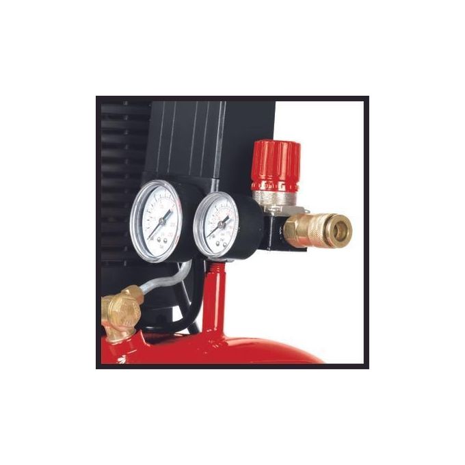 Einhell Compressore Te-Ac 230-24-8 Ideale per applicazioni di bricolage e fai da te con serbatoio da 24 litri e potenza di 1500 watt