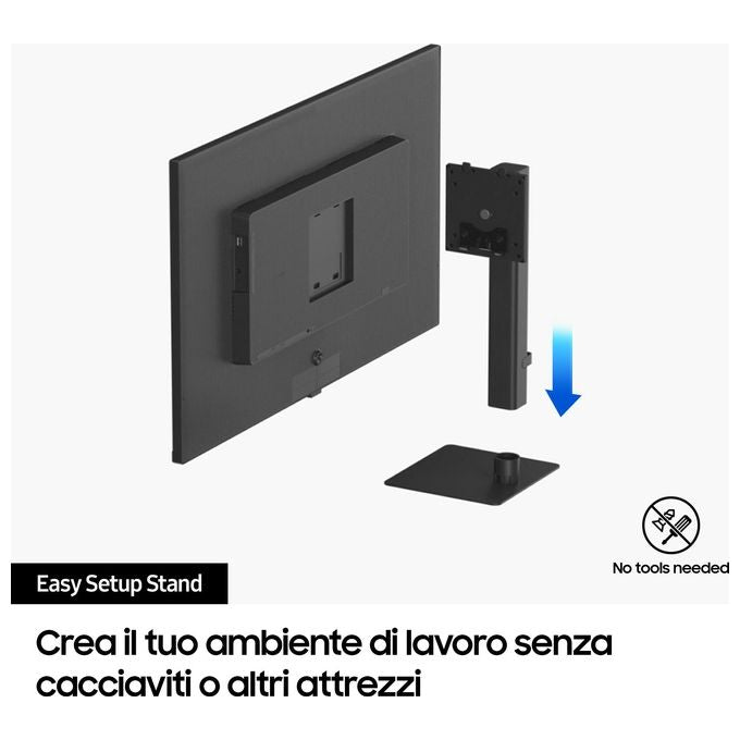Samsung LS32D700EAUXEN ViewFinity S70D Monitor PC 32'' 4K UHD VA LED 60Hz HDR10 HDMI DisplayPort colore Nero