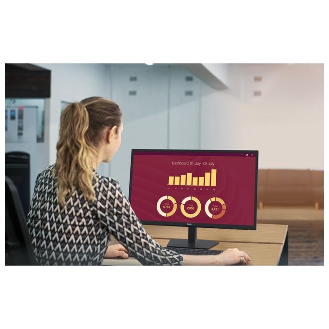 Dell E2725H E Series Monitor PC 27'' Full HD 1920x1080 LED VA 75Hz 300 cd-m² VGA DisplayPort colore Nero