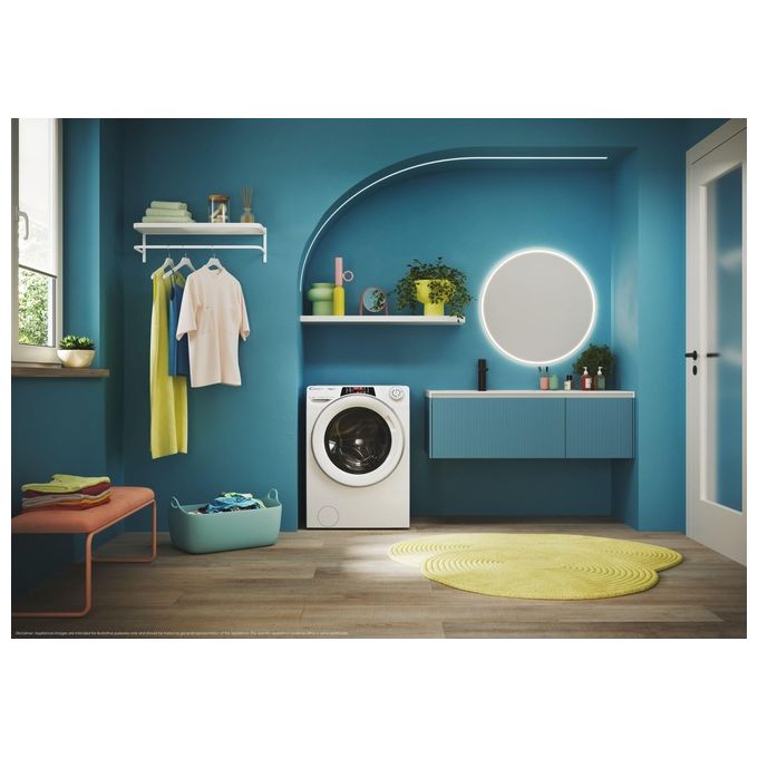 Candy ROW4854DWMST-1-S RapidÓ Lavasciuga Frontale 8-5 Kg 1400 rpm Classe D Wi-Fi Bluetooth Motore Inverter (85x60x53 cm) colore Bianco