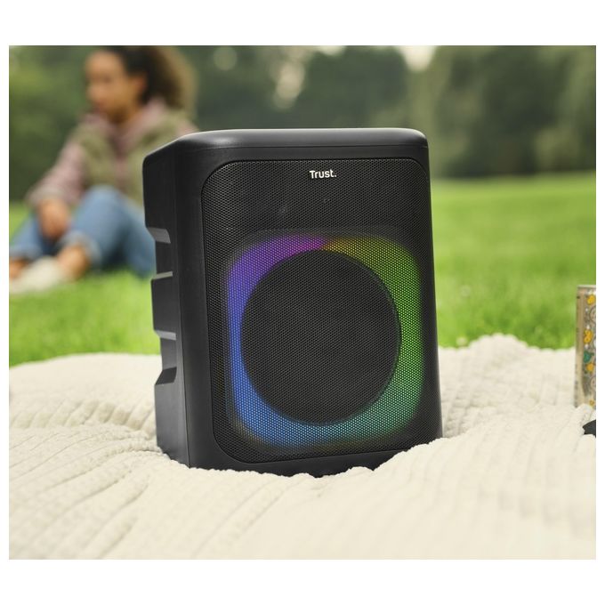 Trust 25280 Azura Cassa Bluetooth per Feste Portatile 50W LED RGB IPX4 11h autonomia colore Nero
