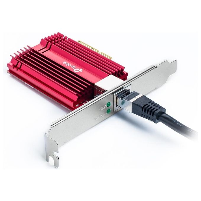 TP-Link TX401 Scheda di Rete PCI Express 10 Gigabit Ethernet 10000 Mbit-s Multi-Velocita' colore Rosso
