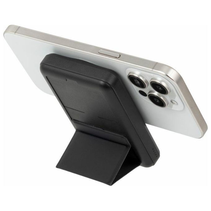 Rivacase VA2604 Power Bank MagSafe 10000 mAh Wireless Qi 15W QC PD 20W con Supporto Pieghevole