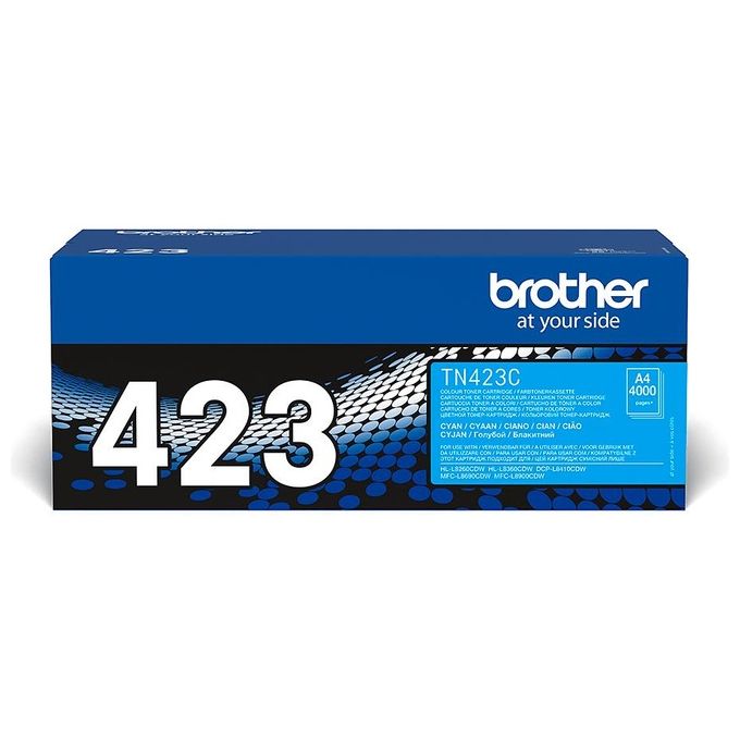 Brother TN423C Toner Ciano 4.000pg per Hl-l8260cdw-l8360cdw-dcp-l8410cdw MFC-l8690cdw-l8900cdw