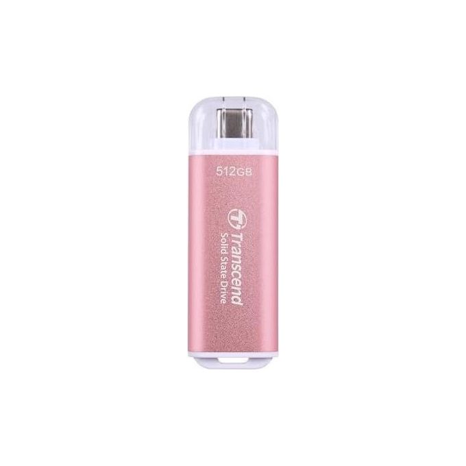 Transcend TS512GESD300P ESD300 SSD Esterno 512 GB USB 3.2 Gen 2 Tipo C 10 Gbit-s colore Rosa