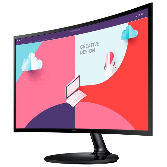 Samsung LS27C364EAUXEN S27C364EAU Monitor PC 27'' Full HD 1920x1080 VA Curvo 1800R 75Hz AMD FreeSync colore Nero