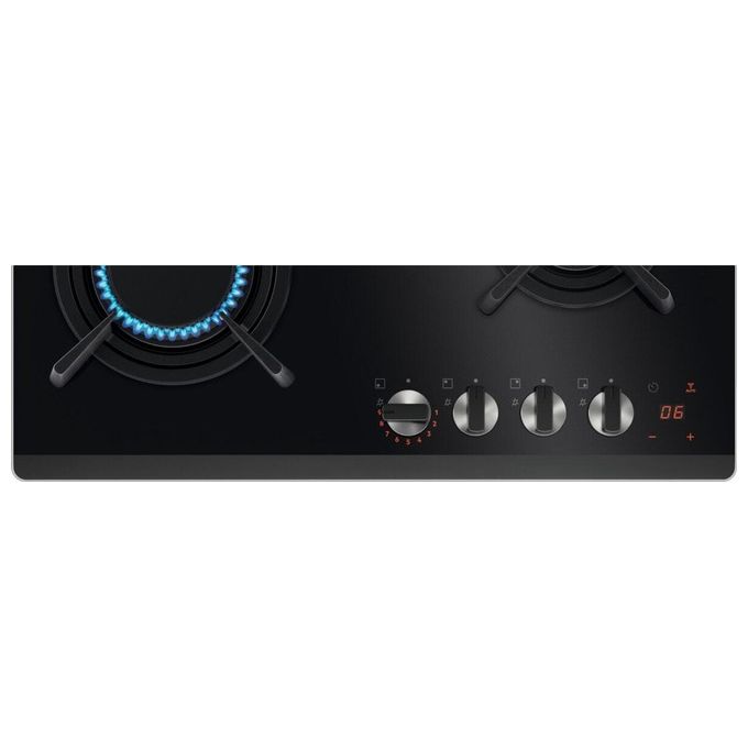 Electrolux KGG643753K Serie 800 Piano cottura Gas 60 cm 4 fuochi FlameLight Hob2Hood StepPower colore Nero