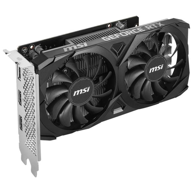 MSI V812-055R Ventus GeForce RTX 3050 Scheda Grafica 6 GB GDDR6 2 HDMI 2.1 1 DisplayPort 1.4a colore Nero