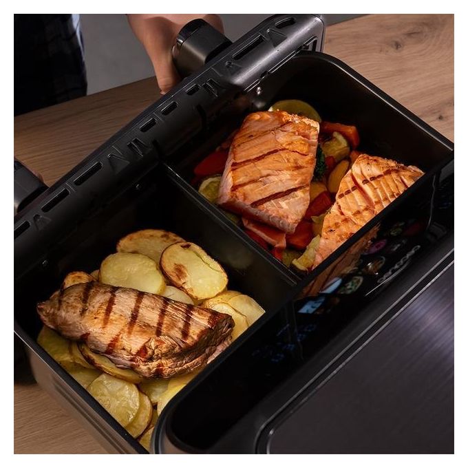Cecotec CECOFRYandGRILL DUOHEAT 10000 Friggitrice ad aria 10 L 2800 W 10 Programmi Display Touch colore Nero
