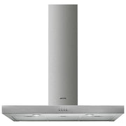 Smeg KATE900EX Cappa a Parete Aspirante Estetica Universale Classe energetica C 3 Velocita' Illuminazione LED 90 cm Acciaio Inox