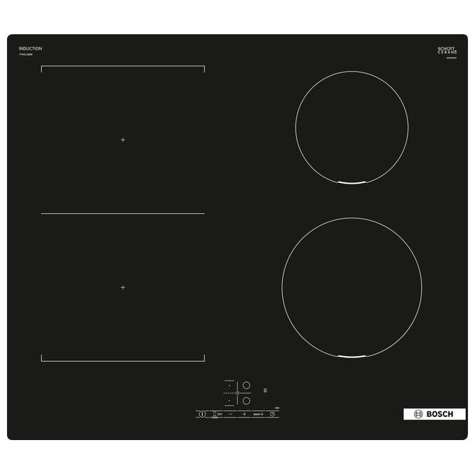 Bosch PVS611BB6E Serie 4 Piano cottura a induzione 60 cm 4 zone CombiInduction Touch Select 6900 W colore Nero