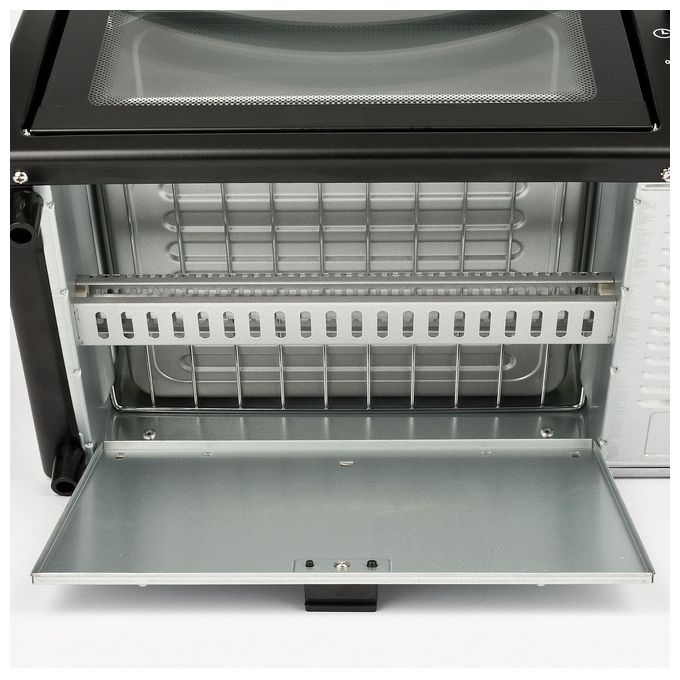 G3 Ferrari G1016900 Il Moro 10 – Fornetto elettrico 10 L, 800 W, termostato 100-230°C, timer 60 min, grill, convezione, colore Nero