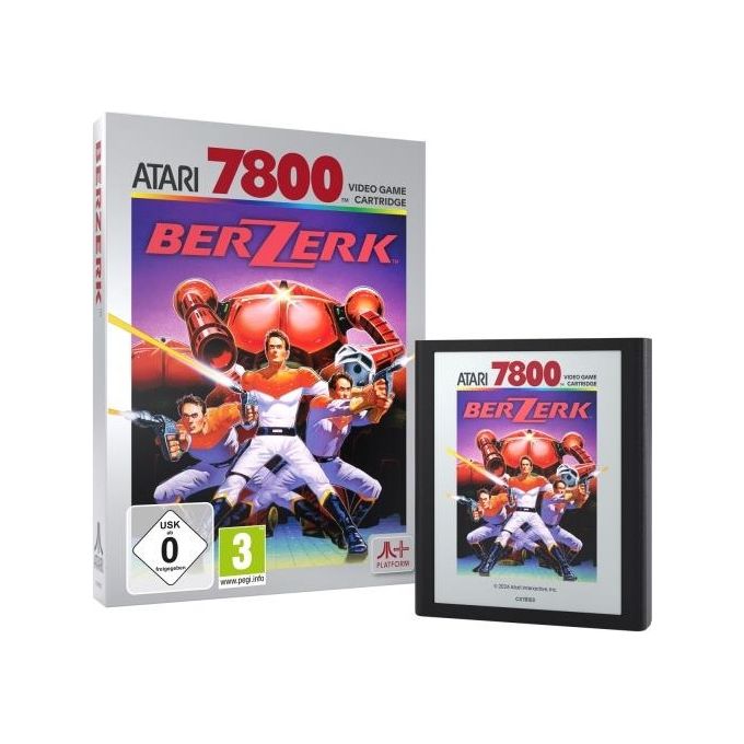 PLAION Berzerk - Atari 7800+ Videogioco Cartuccia Compatibile con Atari 7800+ Genere Avventura Lingua Italiana PEGI 3 colore Nero