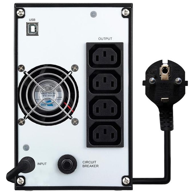 Tecnoware 800 EVO DSP PLUS UPS On-Line 800VA 720W con Bypass Automatico USB RS232 Forma d'Onda Sinusoidale colore Nero