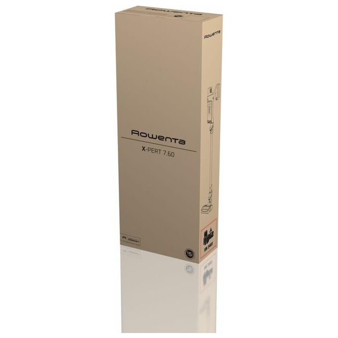 Rowenta RH6A71 X-Pert 7.60 Aspirapolvere a bastone 2 in 1 Ciclonico 0,44 L 140 W 45 min 81 dB colore Alluminio Rosso