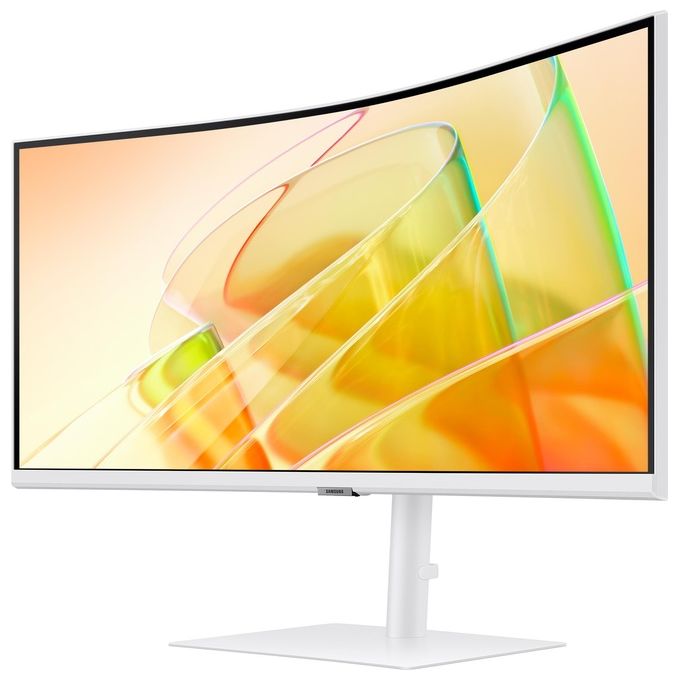 Samsung LS34C650TAUXEN ViewFinity S65TC Monitor PC 34'' WQHD 3440x1440 VA Curvo 1000R 100Hz 5ms 2x Thunderbolt4 HDMI DP colore Bianco