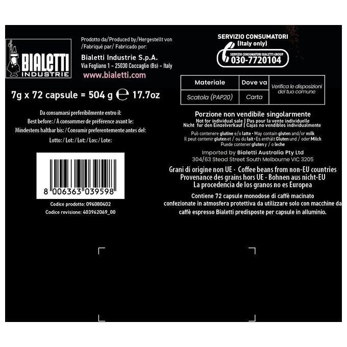 Bialetti Caffe Palermo Multipack 72 Capsule in Alluminio