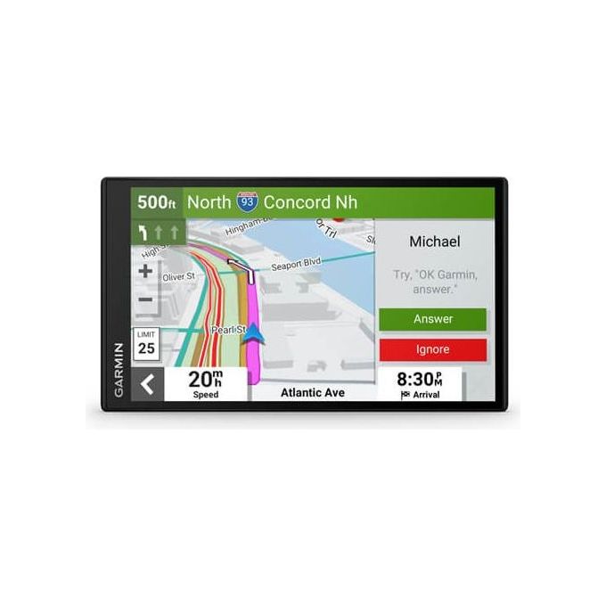 Garmin 010-02470-11 DriveSmart Navigatore Satellitare 7'' Mappa Europa Completa Wi-Fi Bluetooth Assistente Vocale ZTL Infotraffico Prezzi Carburante Notifiche Smartphone colore Nero