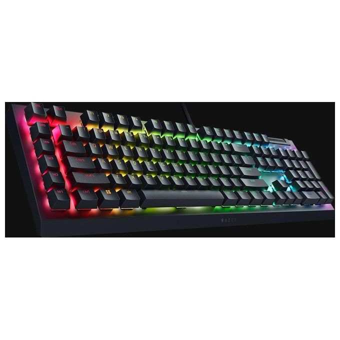 Razer RZ03-04702400-R3H1 BlackWidow V4 X Tastiera Meccanica da Gaming Switch Gialli Lineari Silenziosi 6 Tasti Macro Programmabili Retroilluminazione RGB Chroma QWERTY IT colore Nero