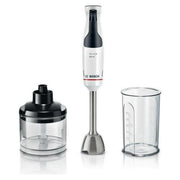 Bosch MSM4W420 Serie 4 Frullatore a immersione 800 W con Tritatutto Mini e Bicchiere Dosatore colore Bianco
