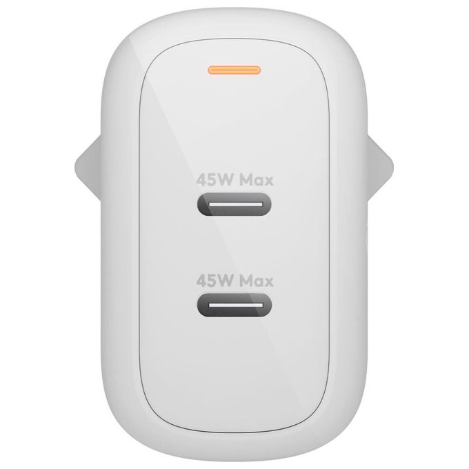 Dbramante1928 CH45EUWH7113 re-charge Caricatore a Parete 2x USB-C 45 W colore Bianco